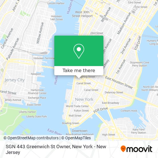 SGN 443 Greenwich St Owner map