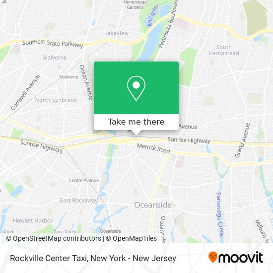 Rockville Center Taxi map