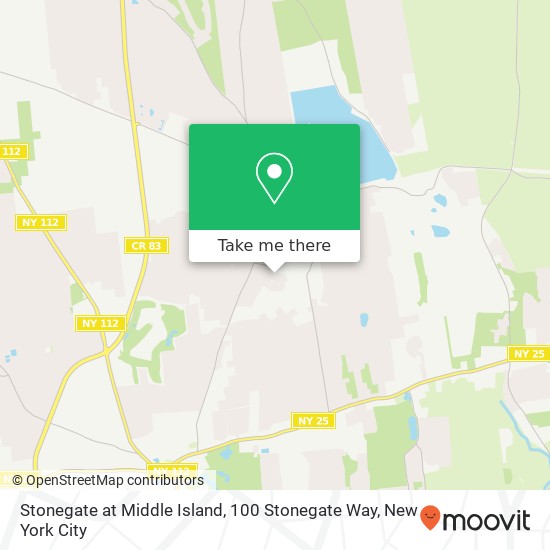 Stonegate at Middle Island, 100 Stonegate Way map