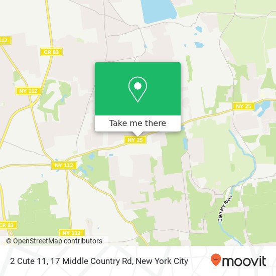 Mapa de 2 Cute 11, 17 Middle Country Rd
