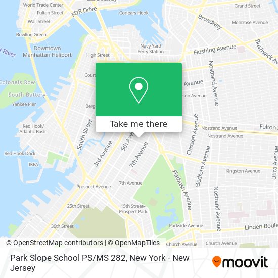 Mapa de Park Slope School PS/MS 282