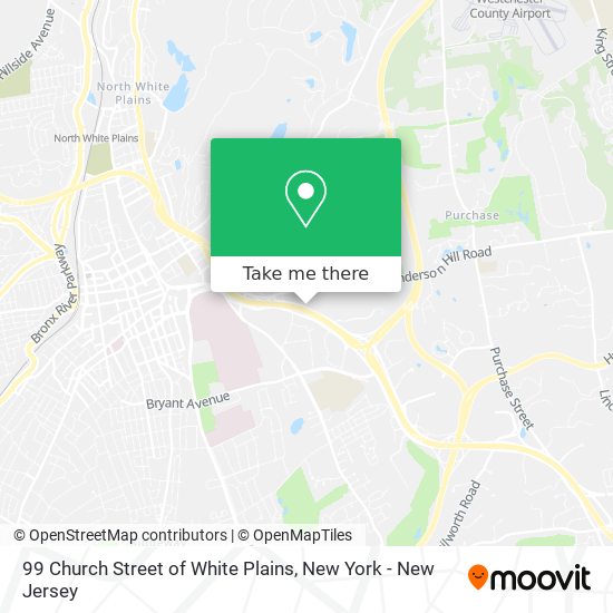 99 Church Street of White Plains map