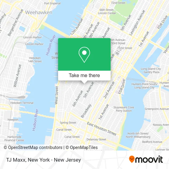 TJ Maxx map