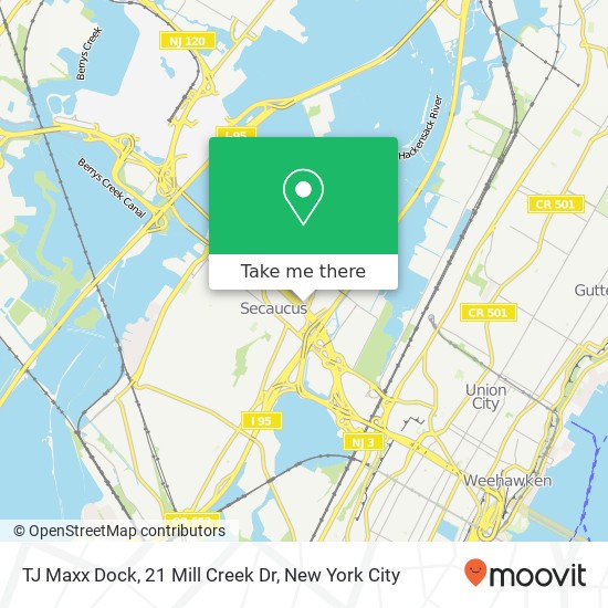 Mapa de TJ Maxx Dock, 21 Mill Creek Dr