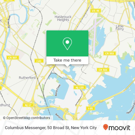 Mapa de Columbus Messenger, 50 Broad St