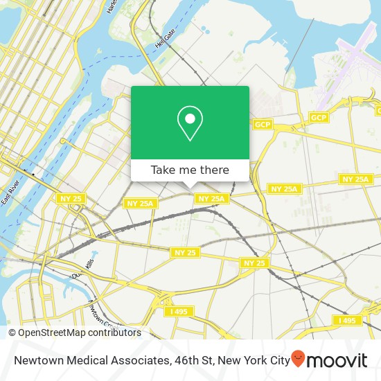 Mapa de Newtown Medical Associates, 46th St