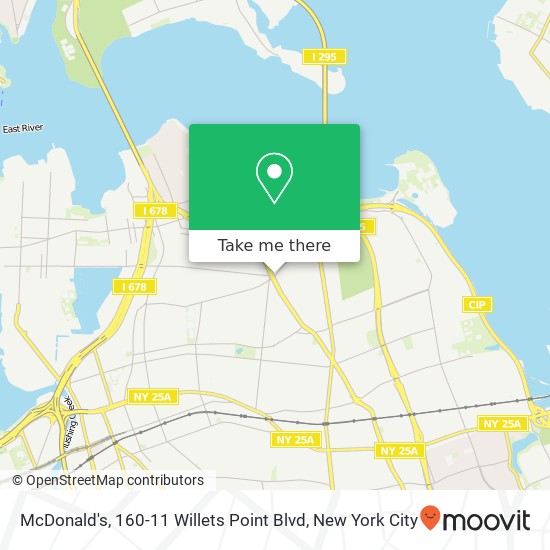 McDonald's, 160-11 Willets Point Blvd map