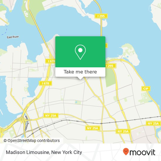 Madison Limousine map