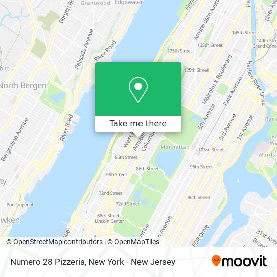 Mapa de Numero 28 Pizzeria