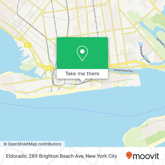 Eldorado, 289 Brighton Beach Ave map