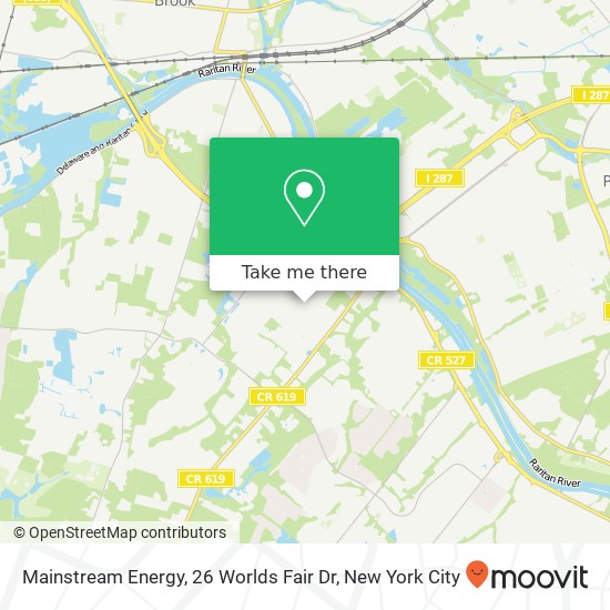 Mapa de Mainstream Energy, 26 Worlds Fair Dr