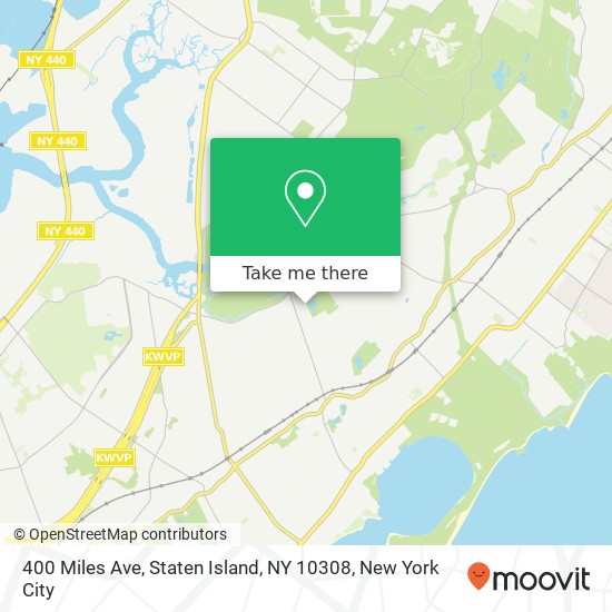 400 Miles Ave, Staten Island, NY 10308 map