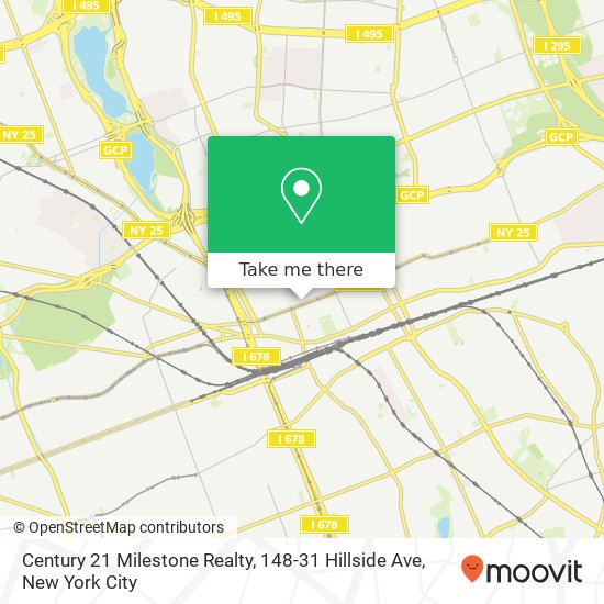 Mapa de Century 21 Milestone Realty, 148-31 Hillside Ave