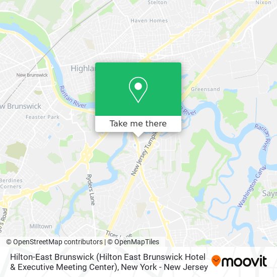 Mapa de Hilton-East Brunswick (Hilton East Brunswick Hotel & Executive Meeting Center)