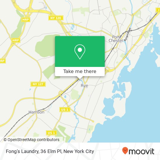 Fong's Laundry, 36 Elm Pl map