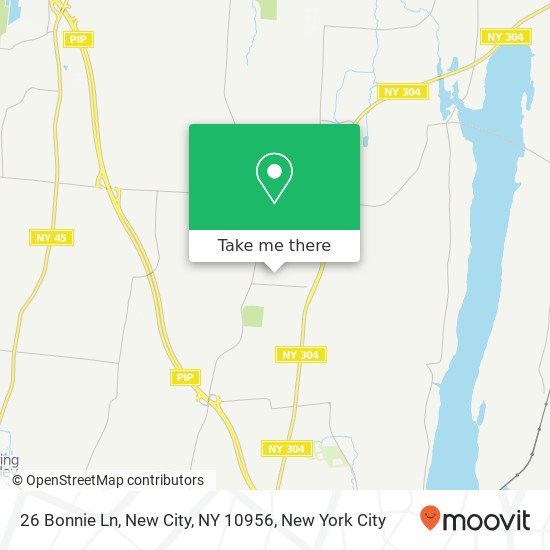 Mapa de 26 Bonnie Ln, New City, NY 10956