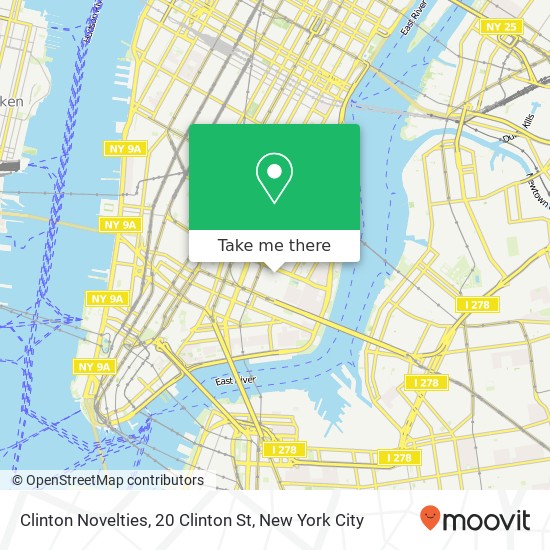 Mapa de Clinton Novelties, 20 Clinton St