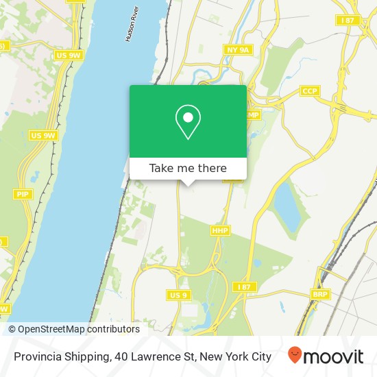 Mapa de Provincia Shipping, 40 Lawrence St