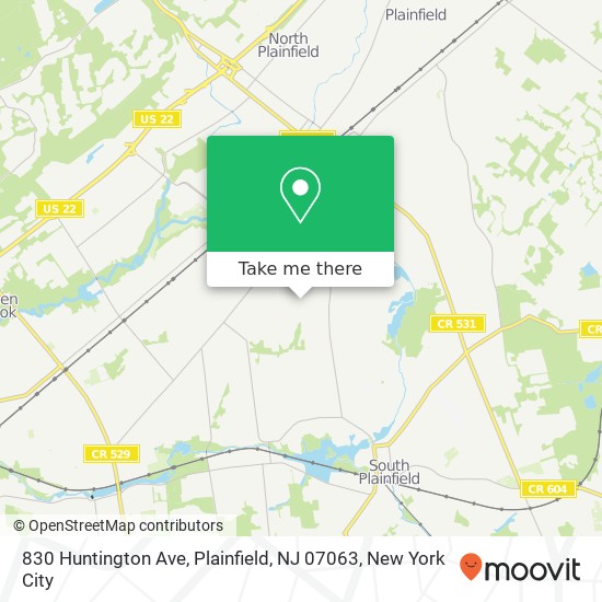 830 Huntington Ave, Plainfield, NJ 07063 map