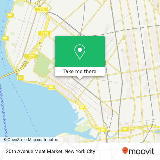 20th Avenue Meat Market map