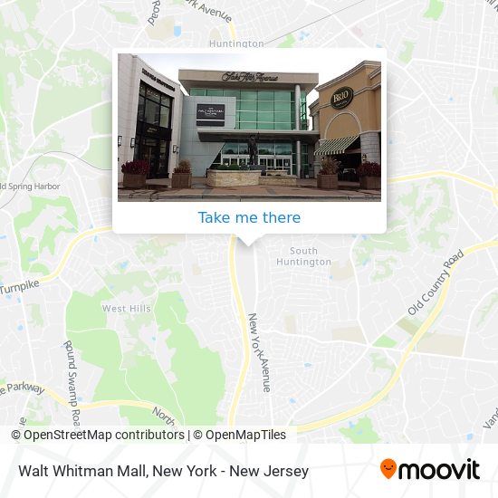 Walt Whitman Mall map