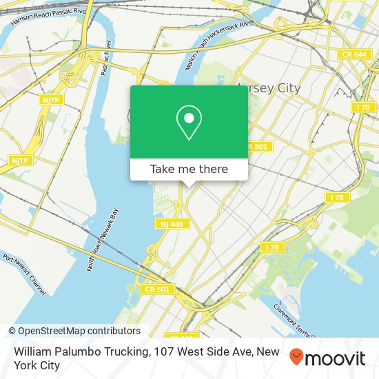 Mapa de William Palumbo Trucking, 107 West Side Ave