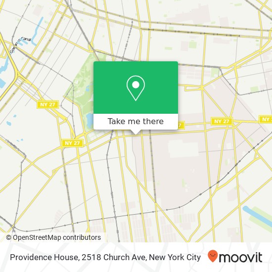 Mapa de Providence House, 2518 Church Ave