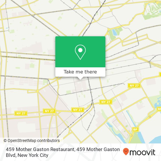 Mapa de 459 Mother Gaston Restaurant, 459 Mother Gaston Blvd