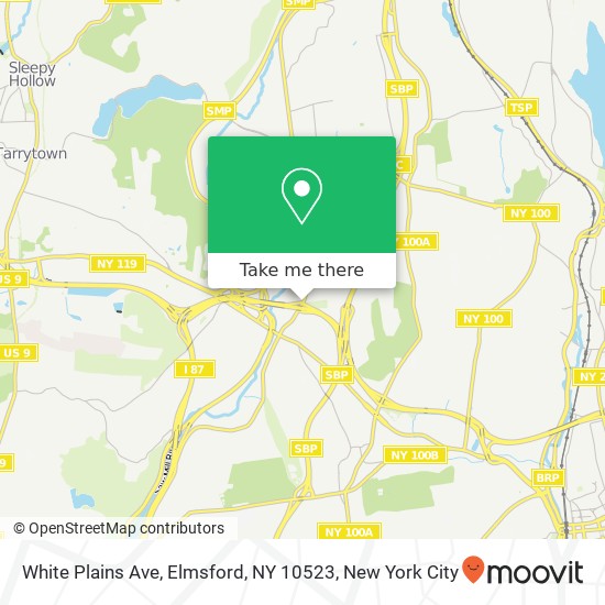 White Plains Ave, Elmsford, NY 10523 map