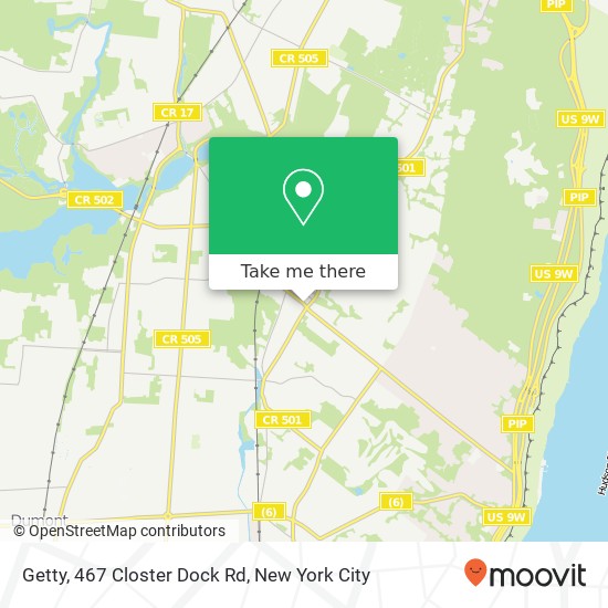 Getty, 467 Closter Dock Rd map