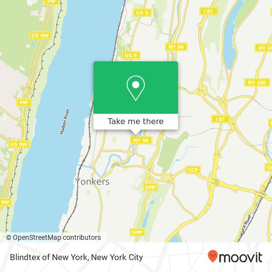 Mapa de Blindtex of New York, 500 Nepperhan Ave