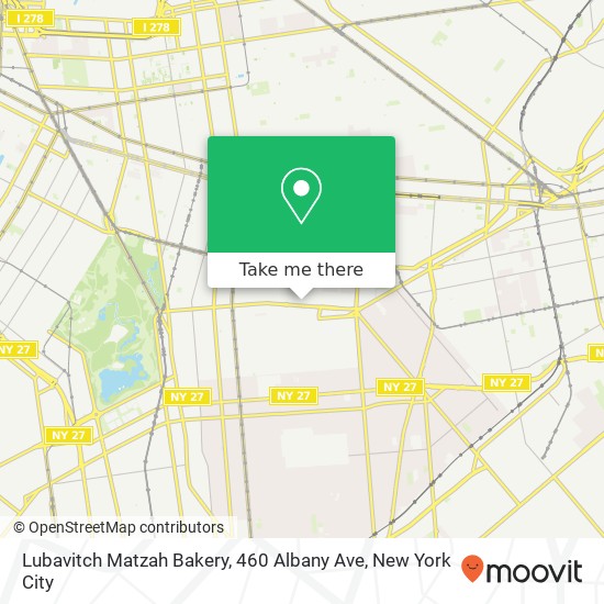 Lubavitch Matzah Bakery, 460 Albany Ave map