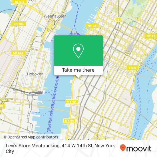 Levi's Store Meatpacking, 414 W 14th St map