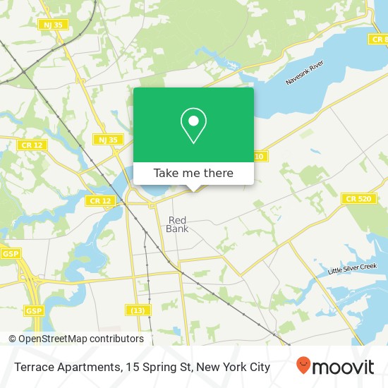 Terrace Apartments, 15 Spring St map