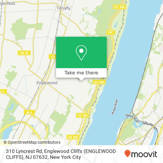 310 Lyncrest Rd, Englewood Cliffs (ENGLEWOOD CLIFFS), NJ 07632 map