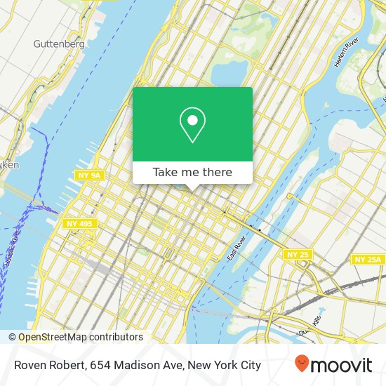 Mapa de Roven Robert, 654 Madison Ave