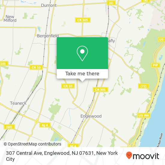 307 Central Ave, Englewood, NJ 07631 map