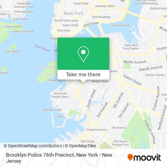 Mapa de Brooklyn Police 76th Precinct