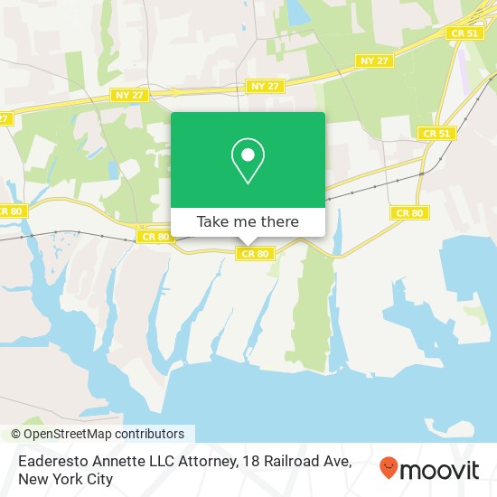 Eaderesto Annette LLC Attorney, 18 Railroad Ave map