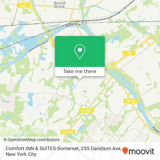 Mapa de Comfort INN & SUITES-Somerset, 255 Davidson Ave