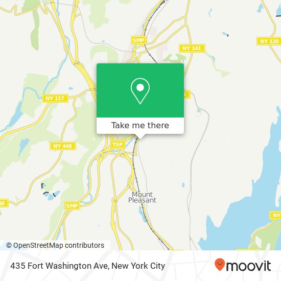 Mapa de 435 Fort Washington Ave, Hawthorne, <B>NY< / B> 10532