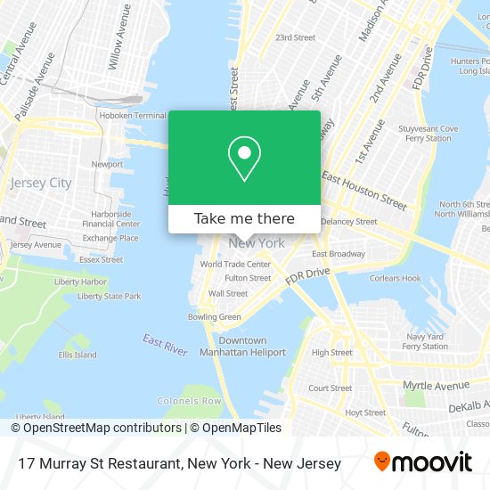 17 Murray St Restaurant map