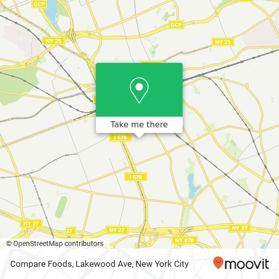 Compare Foods, Lakewood Ave map