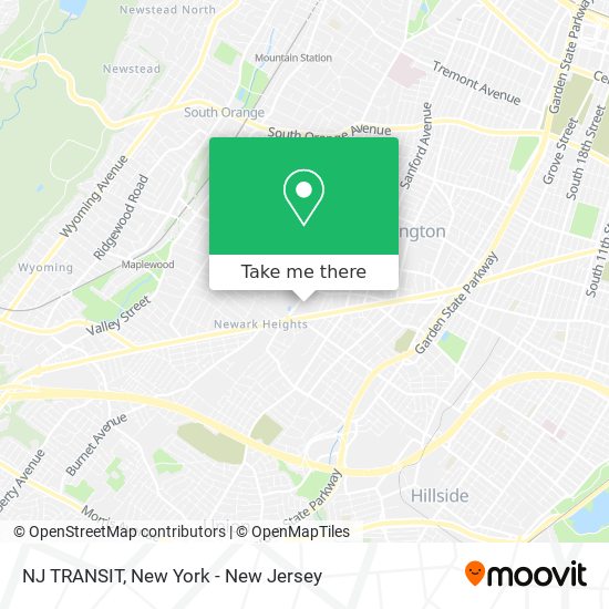 NJ TRANSIT map