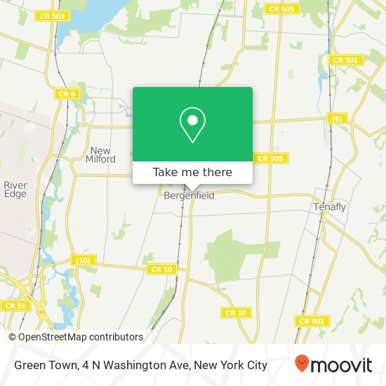 Mapa de Green Town, 4 N Washington Ave