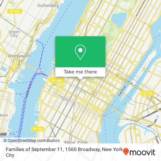 Families of September 11, 1560 Broadway map