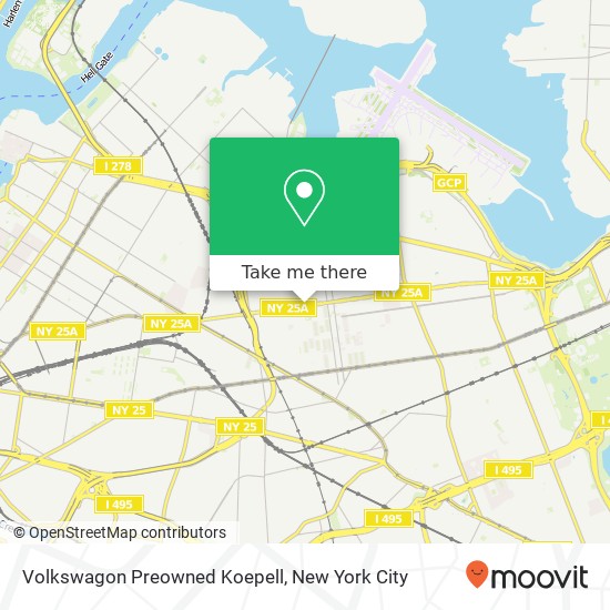 Mapa de Volkswagon Preowned Koepell