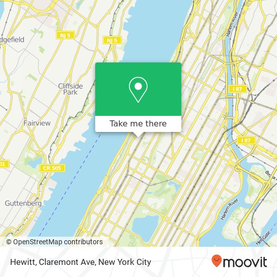 Mapa de Hewitt, Claremont Ave