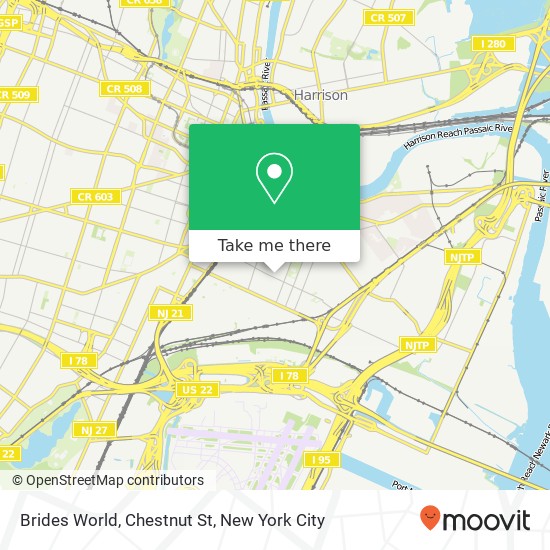 Brides World, Chestnut St map