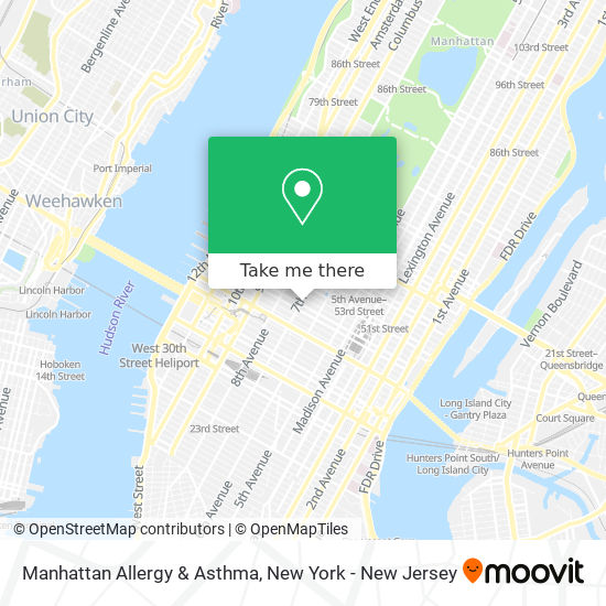 Manhattan Allergy & Asthma map